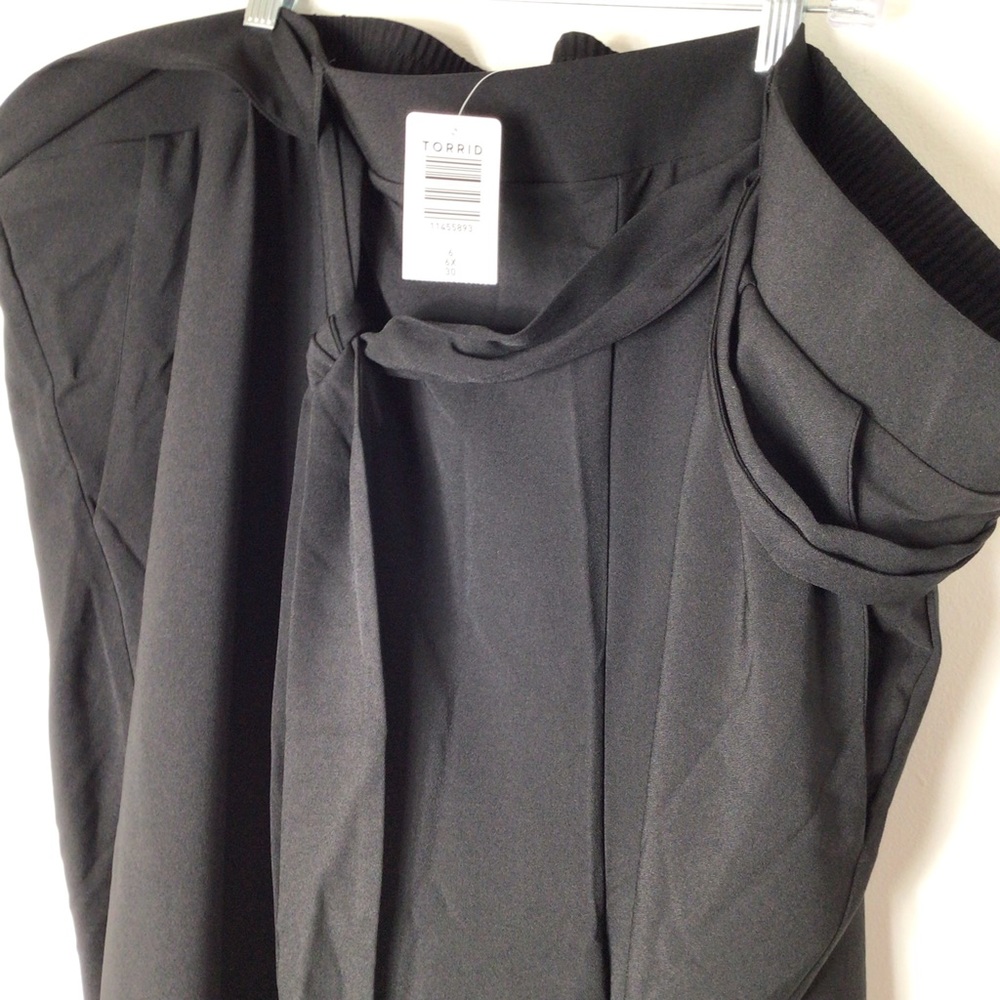 NWT torrid pants women 6x black wide leg